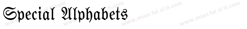 Special Alphabets 10字体转换